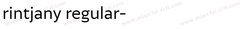 rintjany regular字体转换